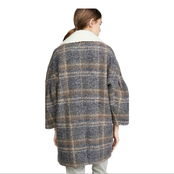 Joie Angalica Midnight Color Wool Blend Coat Med. - Picture 4 of 13